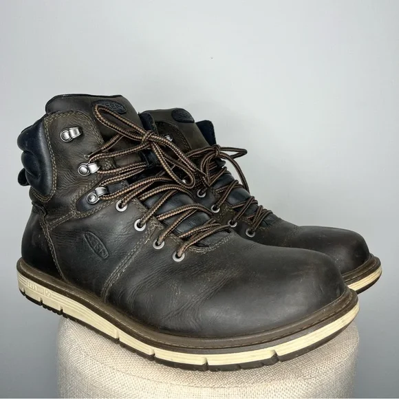 Keen Men's Black and Brown Boots - Picture 1 of 11